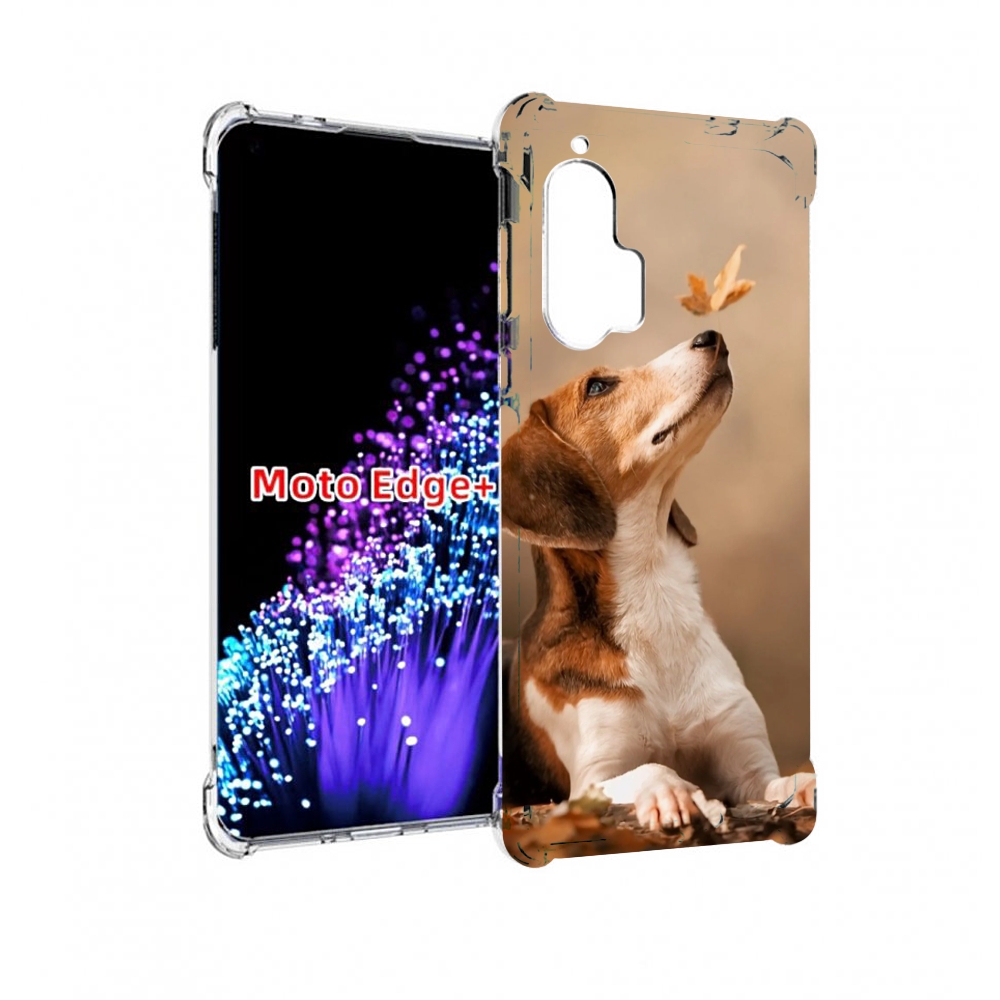 

Чехол MyPads бигль-собака для Motorola Edge+ Plus, Прозрачный, Tocco