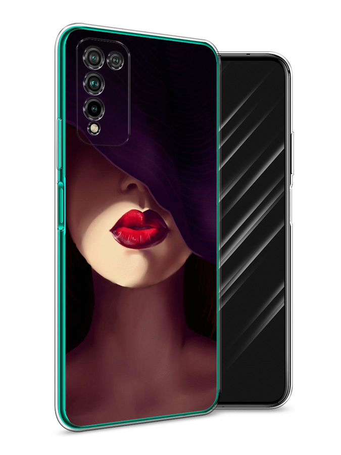 фото Чехол awog "красные губы" для honor 10x lite