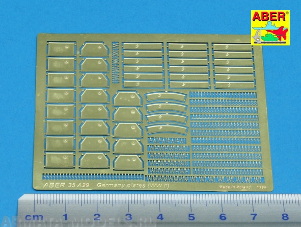 

ABR-35-A29 Дополнения для German plates WW II для 1/35, Однотонный