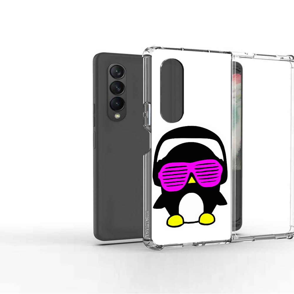 

Чехол MyPads Tocco для Samsung Galaxy Z Fold2 пингвин, Прозрачный, Tocco