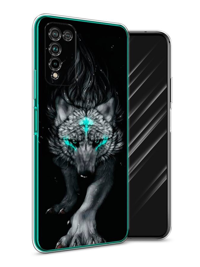 фото Чехол awog "волшебный волк" для honor 10x lite