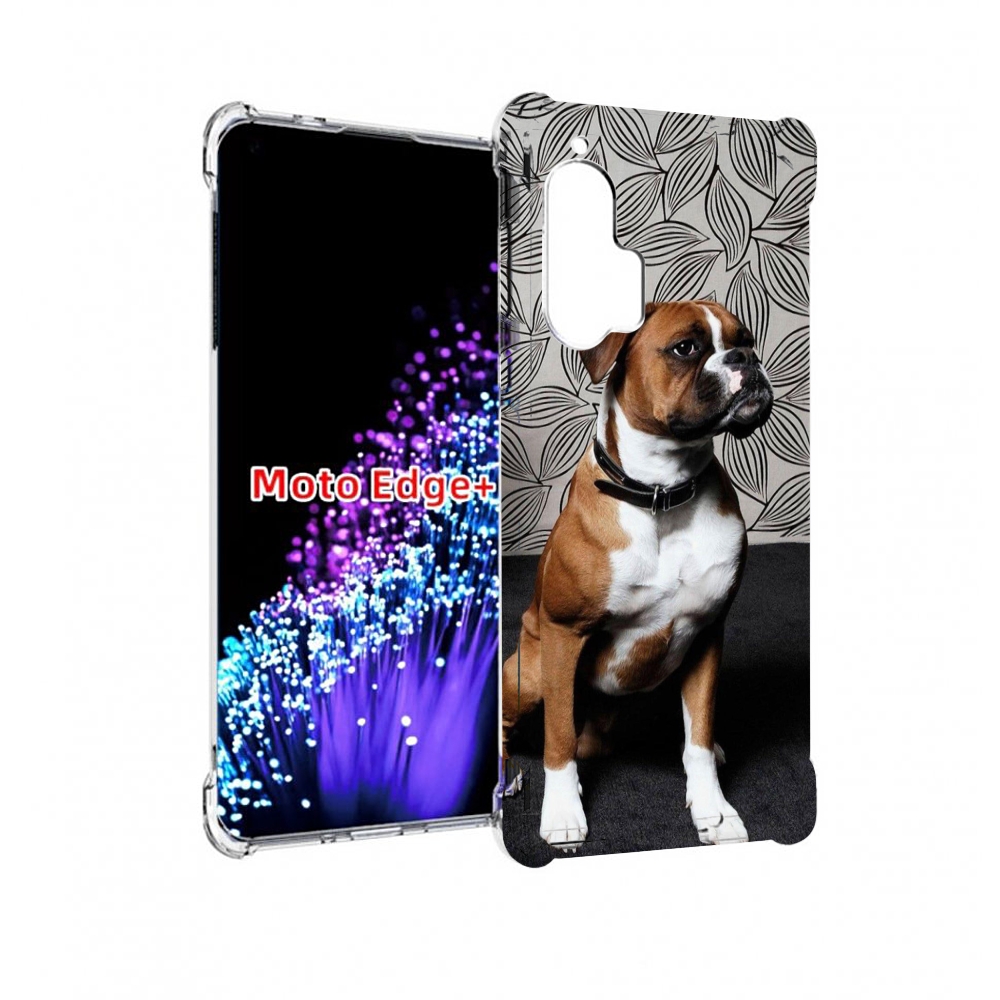 

Чехол MyPads боксер собака для Motorola Edge+ Plus, Прозрачный, Tocco