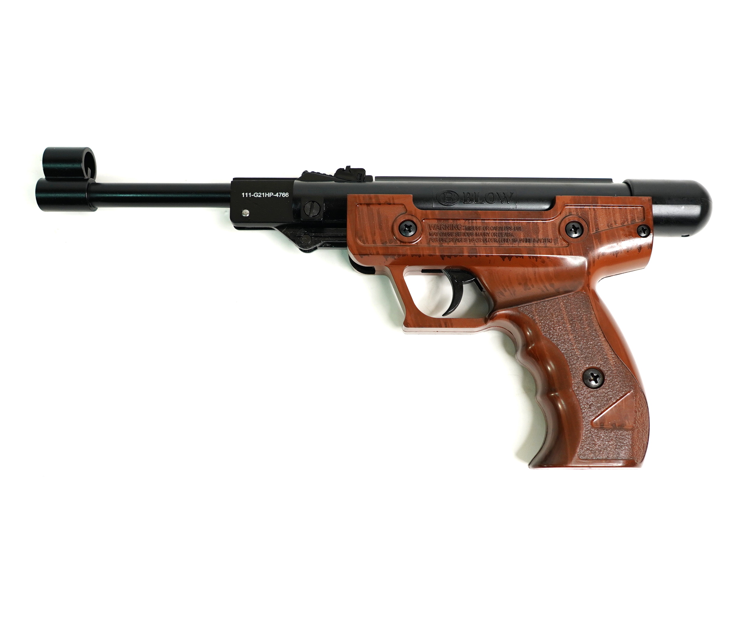 Пистолет пневм. BLOW H-01, кал.4,5 мм (пластик имитация дерева)