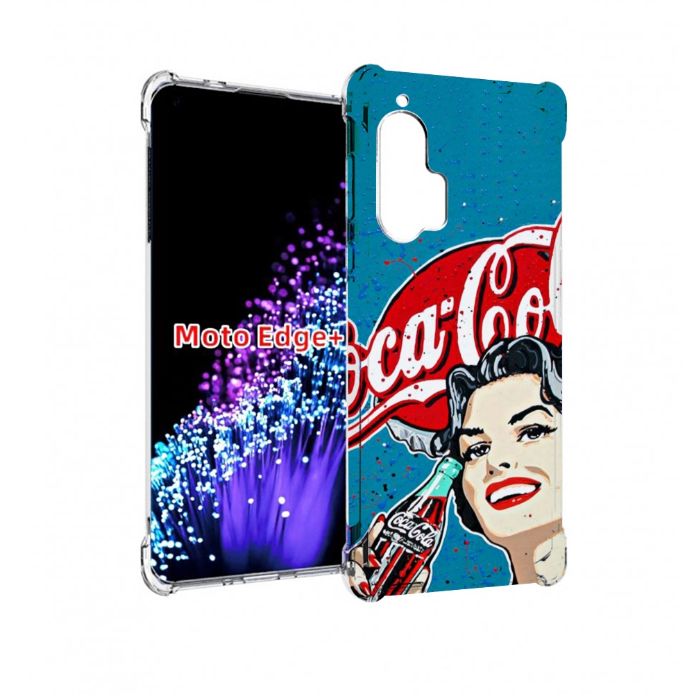 

Чехол MyPads вкусная кола картинка для Motorola Edge+ Plus, Прозрачный, Tocco