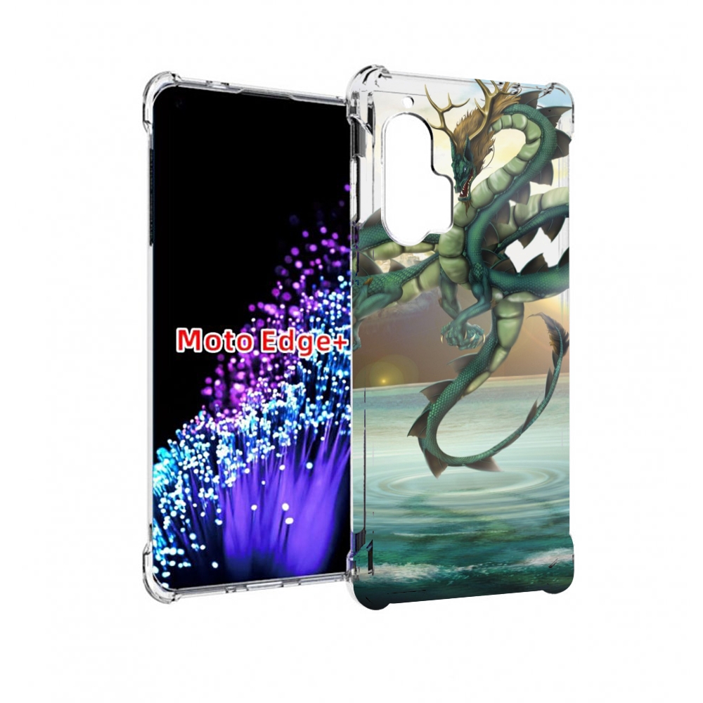

Чехол MyPads водяной-дракон для Motorola Edge+ Plus, Прозрачный, Tocco