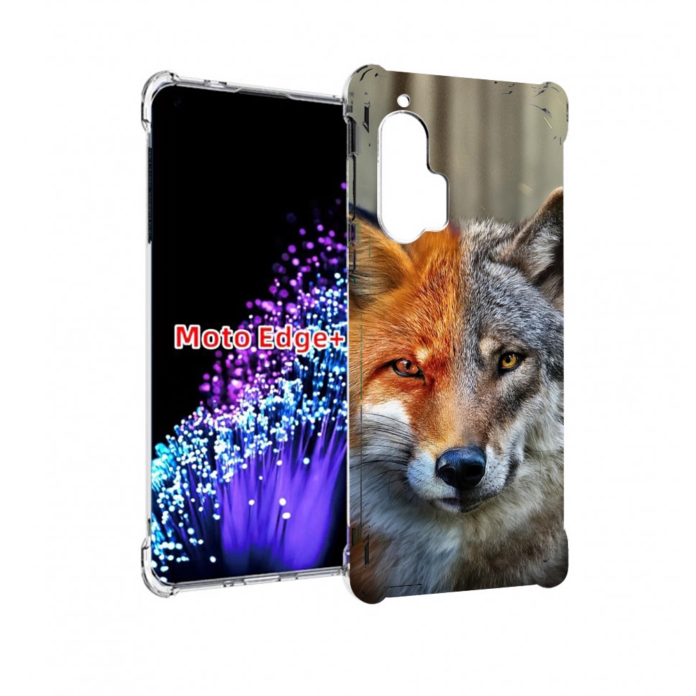 

Чехол MyPads волк-лиса для Motorola Edge+ Plus, Прозрачный, Tocco