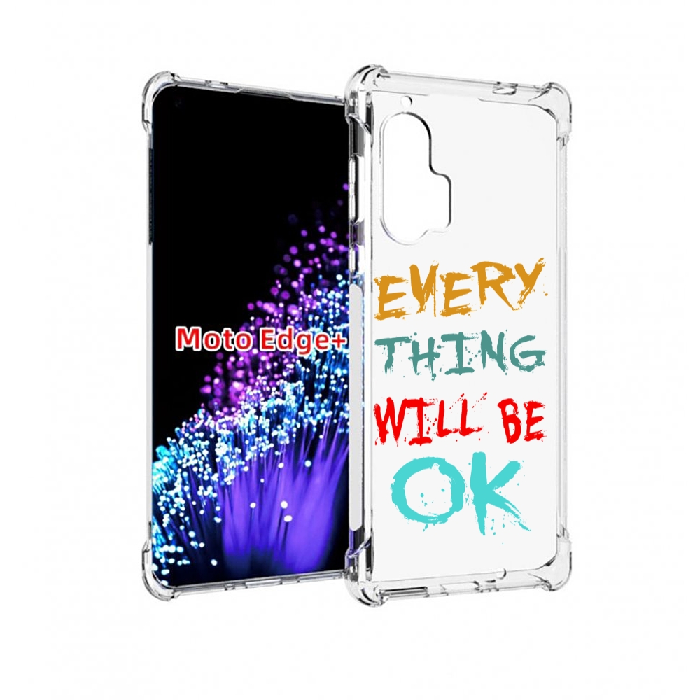 

Чехол MyPads все-будет-хорошо для Motorola Edge+ Plus, Прозрачный, Tocco