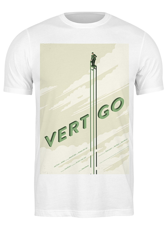 

Футболка мужская Printio Головокружение / vertigo 2777378 белая 3XL, Белый, Головокружение / vertigo 2777378