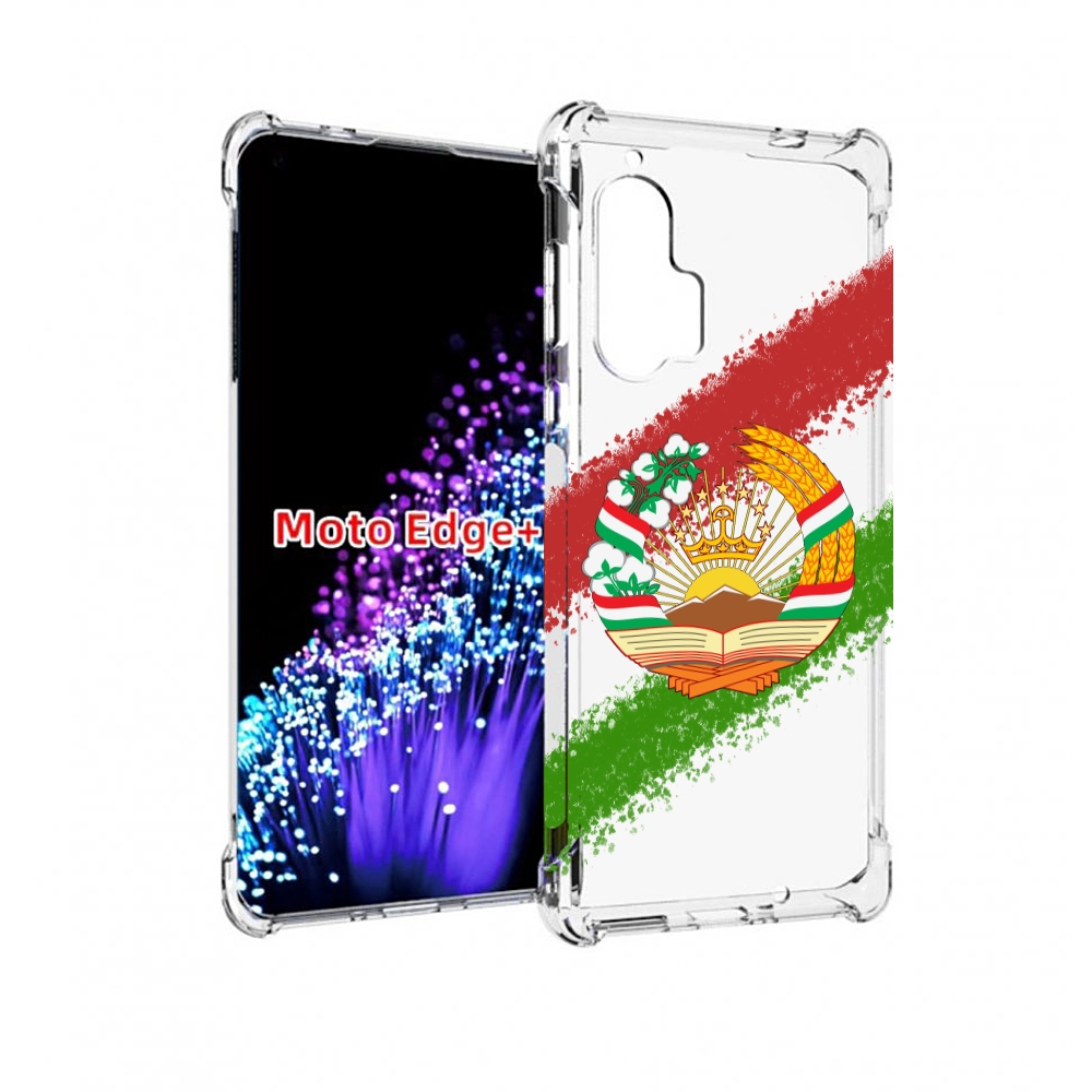 

Чехол MyPads герб флаг Таджикистана для Motorola Edge+ Plus, Прозрачный, Tocco