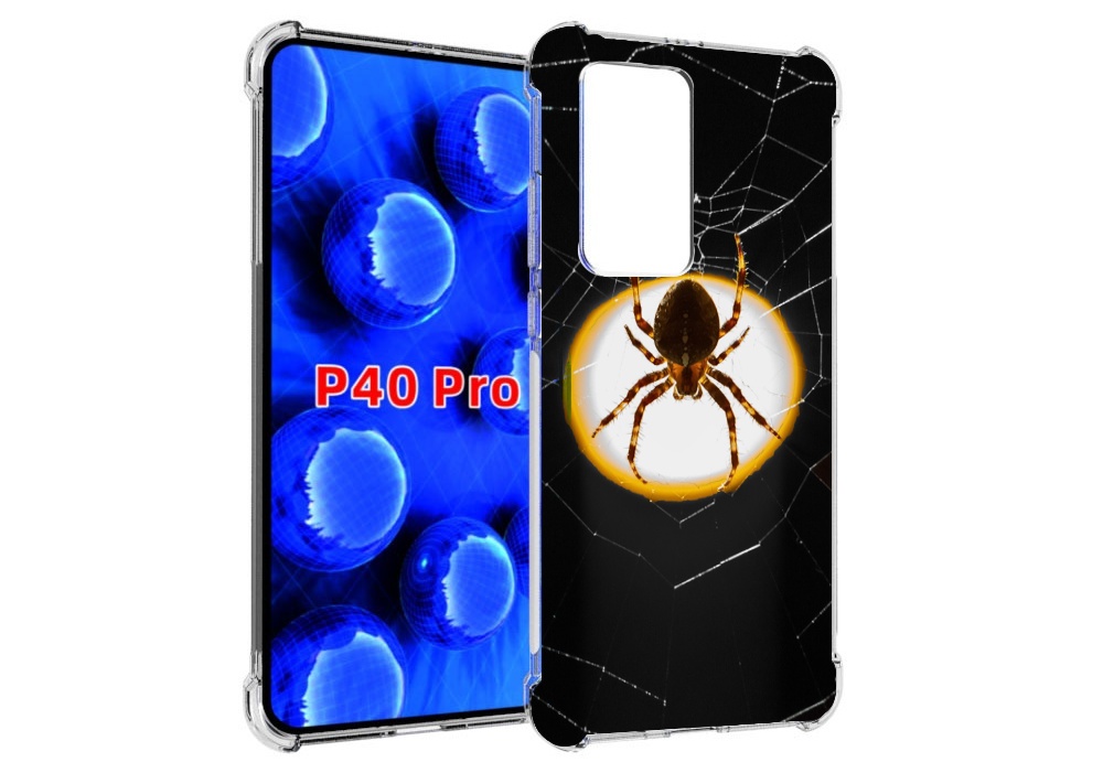 

Чехол MyPads паук-с-паутинкой для Huawei P40 Pro противоударный, Прозрачный, Tocco