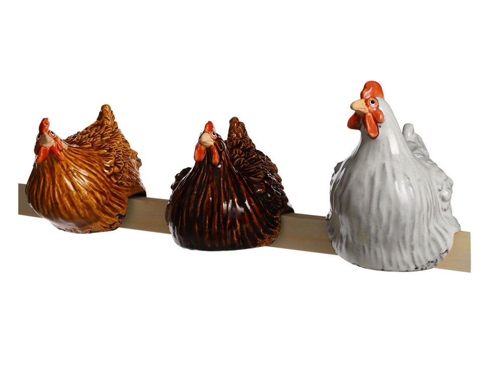 

Керамические фигурки КУРОЧКИ НАСЕДКИ, 3 шт., 14х11.5х15 см, 1015304