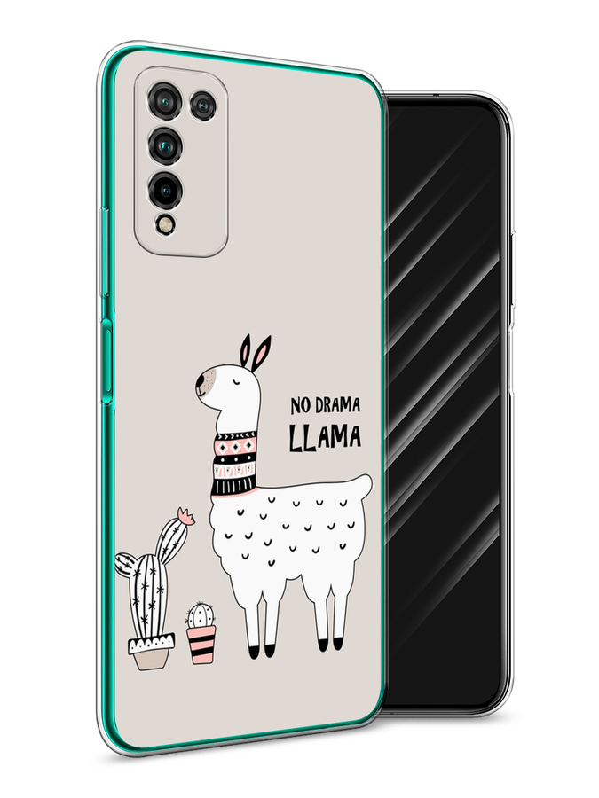 

Чехол Awog на Honor 10X Lite "No drama LLama", Бежевый;серый;белый, 6104650-2