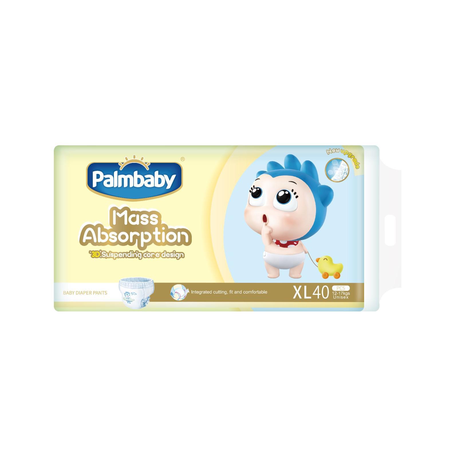 

Подгузники-трусики Palmbaby XL (12+кг), по японской технологии, 40 шт