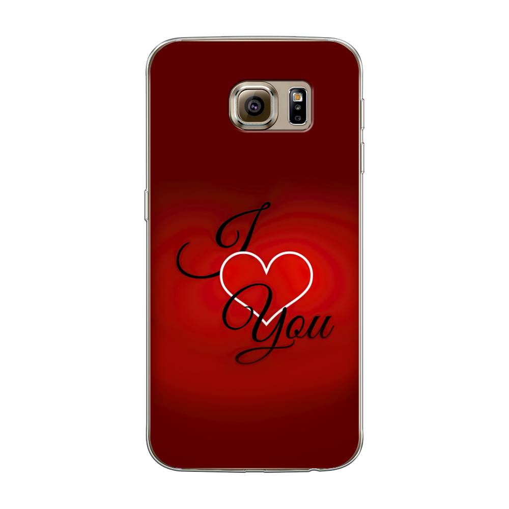 

Чехол Awog на Samsung Galaxy S6 "I love you 3", Красный;черный, 24350-6