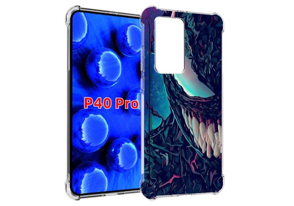 

Чехол MyPads полу веном для Huawei P40 Pro противоударный, Прозрачный, Tocco