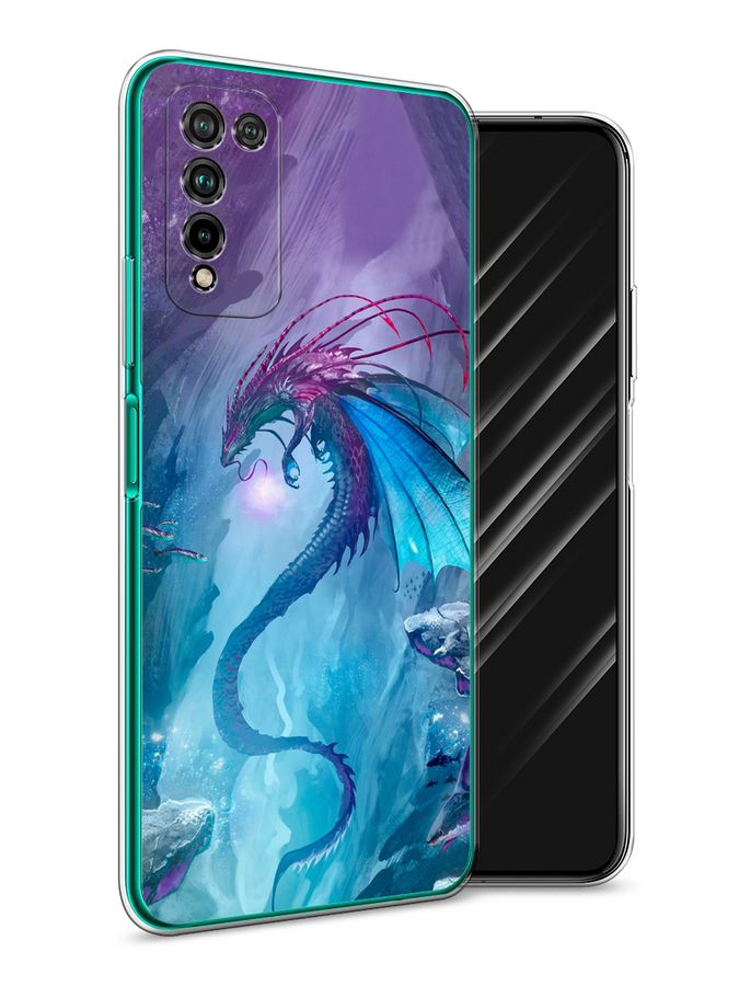 

Чехол Awog на Honor 10X Lite "Водный дракон", Голубой;фиолетовый;синий, 6104650-2