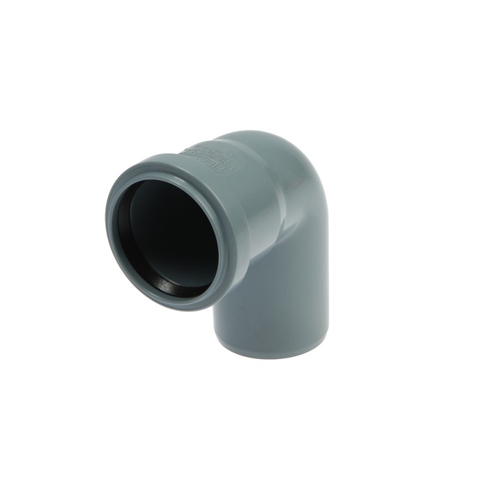 Отвод канализационный FLEXTRON, внутренний, d=50 мм, 90° отвод канализационный flextron внутренний 110 мм 30°
