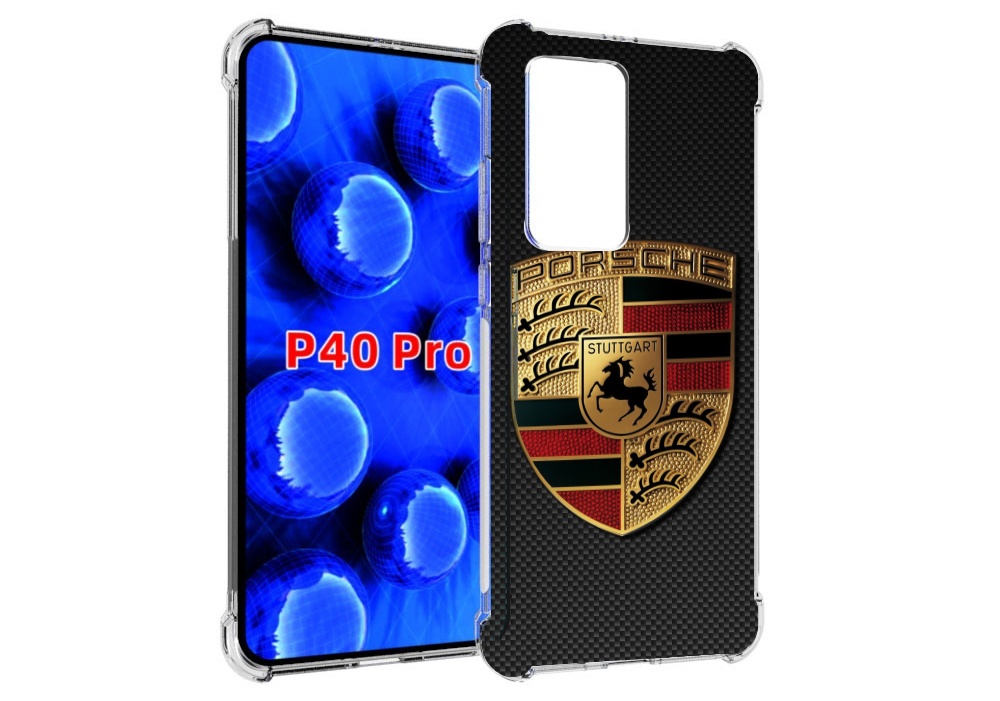 

Чехол MyPads порш porsche 1 для Huawei P40 Pro противоударный, Прозрачный, Tocco