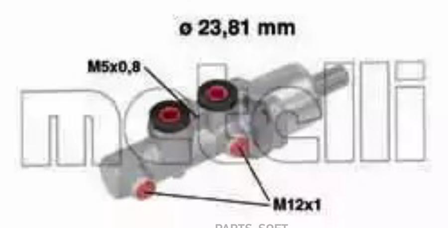 

Тормозной цилиндр Metelli 050668