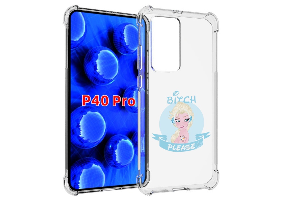 

Чехол MyPads принцесса-из-холодного-сердца женский для Huawei P40 Pro противоударный, Прозрачный, Tocco