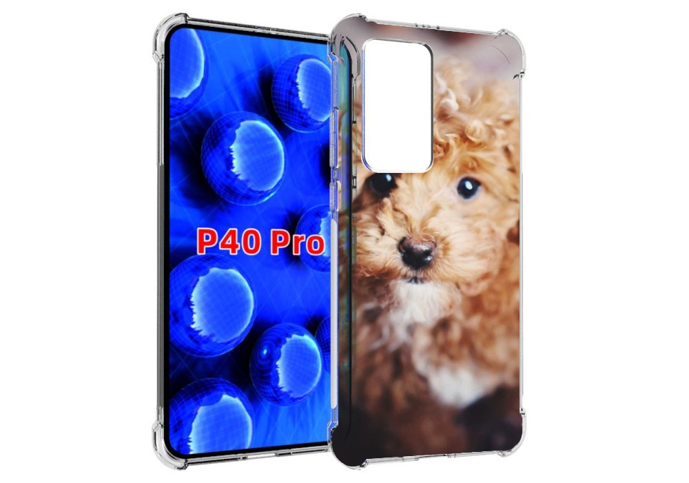 

Чехол MyPads пудель для Huawei P40 Pro противоударный, Прозрачный, Tocco
