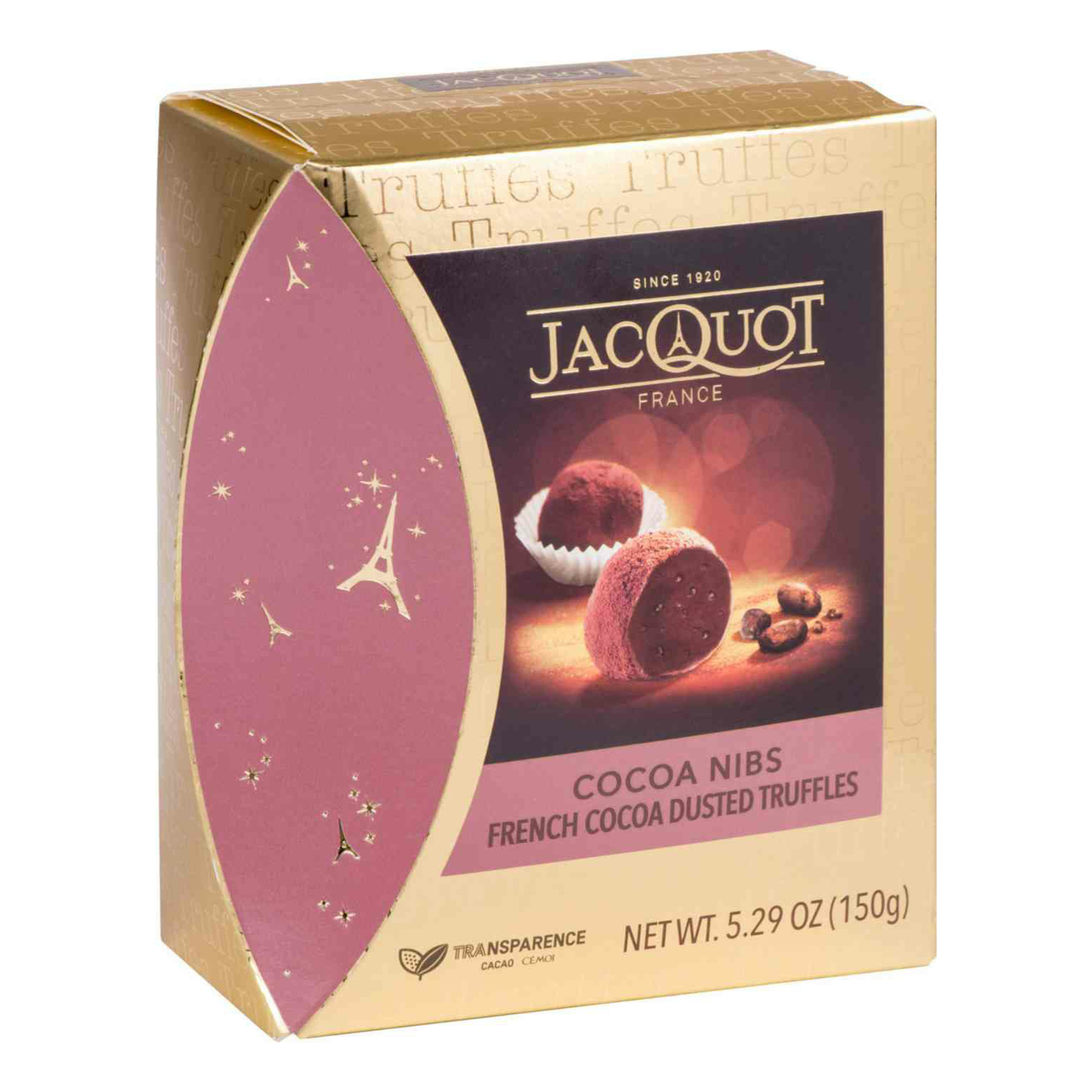 

Шоколадные конфеты Jacquot Трюфели креатив с кусочками какао-бобов 150 г