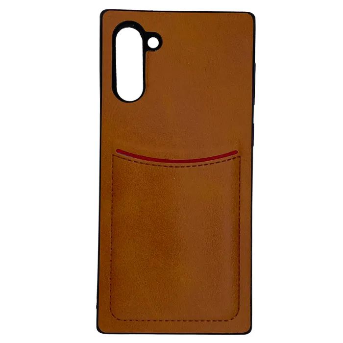 

Чехол ILEVEL с кармашком для Samsung Galaxy NOTE 10, Коричневый