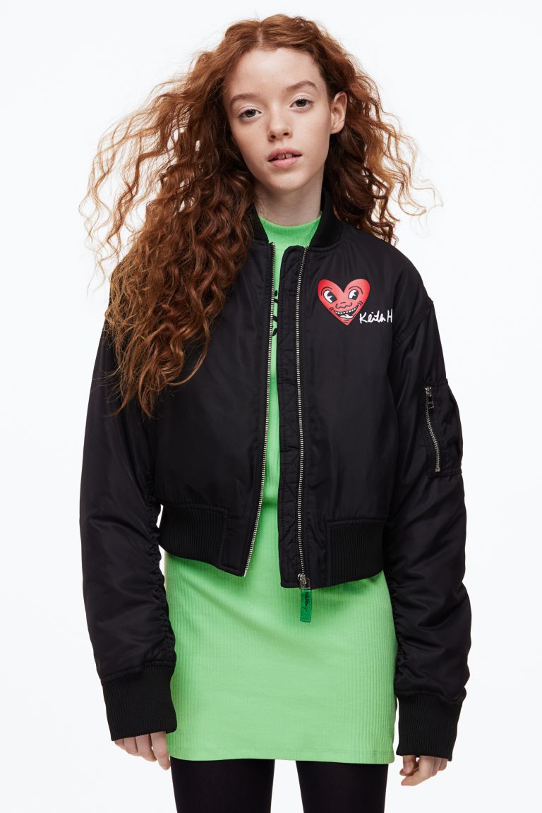 

Куртка детская H&M 1152677, цвет черный/разноцветный, размер 158 (доставка из-за рубежа), 1152677