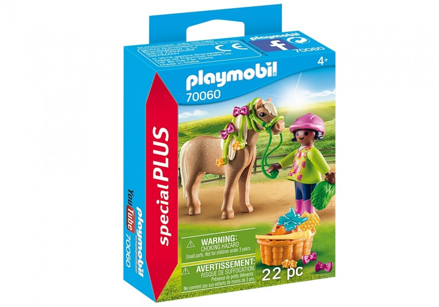 фото Конструктор playmobil девочка с пони 70060