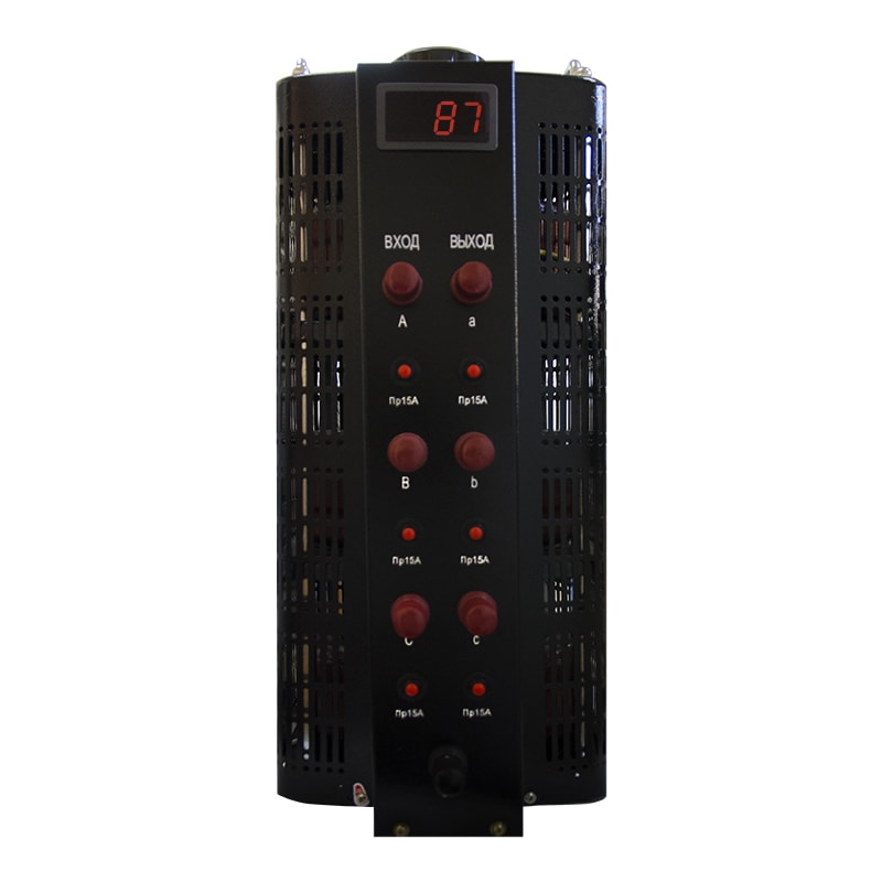 Автотрансформатор (ЛАТР) Энергия Black Series TSGC2-15кВА 15А (0-520V) трехфазный автотрансформатор энергия е0102 0206 black series 3ф tsgc2 15ква 15а 0 520v цифровой