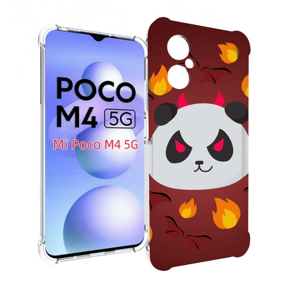 

Чехол MyPads огненная-панда для Xiaomi Poco M4 5G, Прозрачный, Tocco
