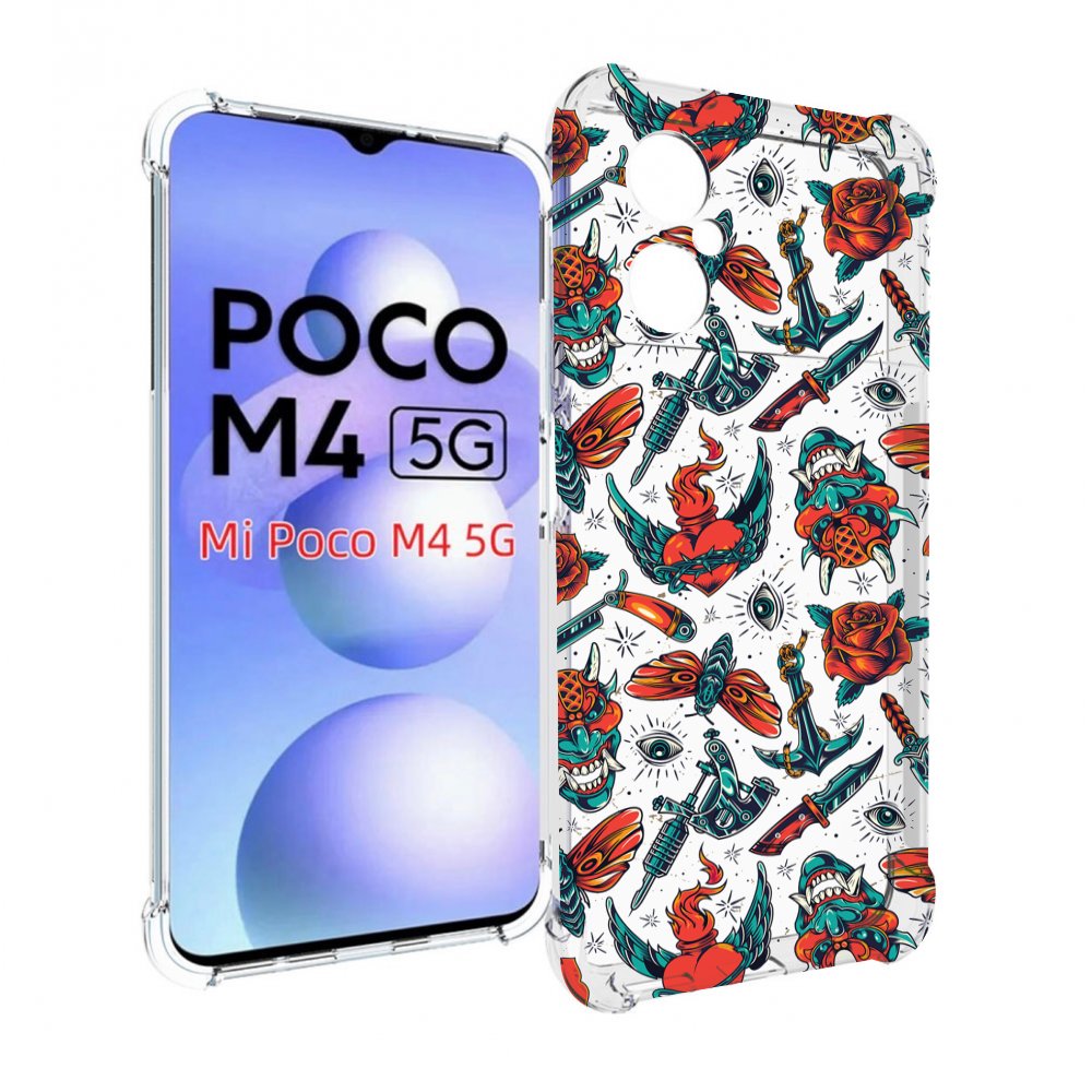 

Чехол MyPads олд-скул-пак для Xiaomi Poco M4 5G, Прозрачный, Tocco