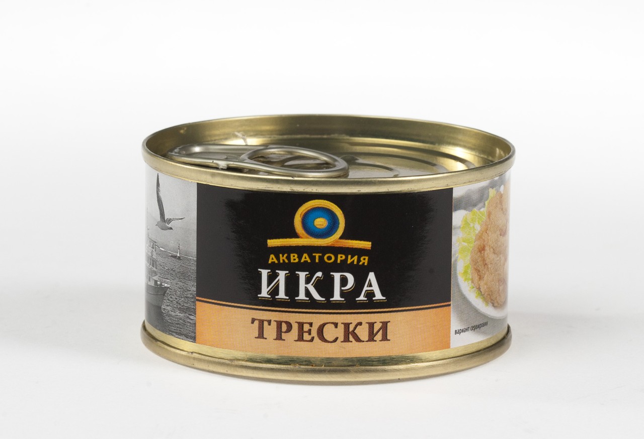 

Икра трески Акватория 125 г