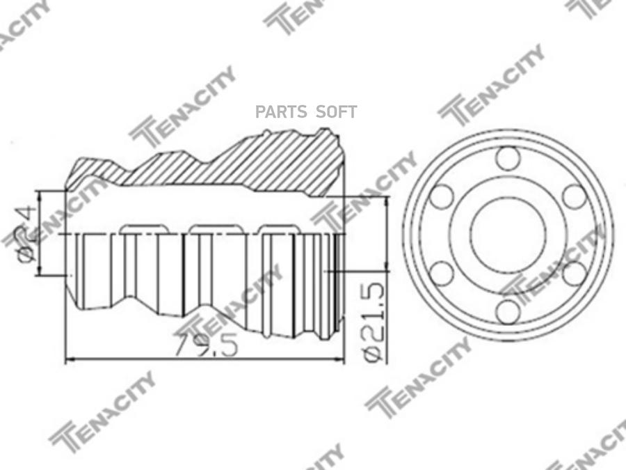 

Отбойник амортизатора Tenacity (2719) ABPHO1001