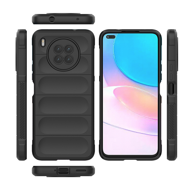 фото Противоударный чехол flexible case для huawei nova 8i (черный) black panther