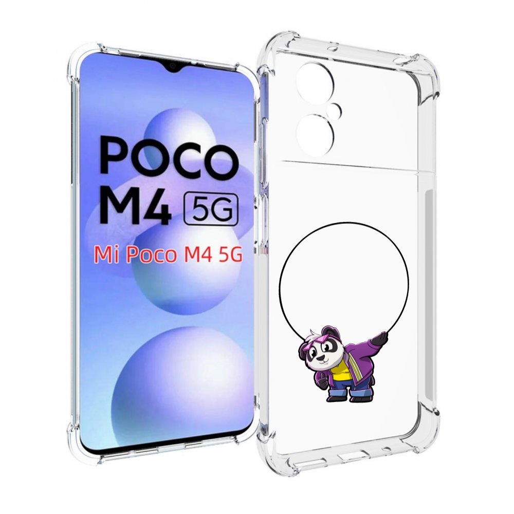 

Чехол MyPads панда-с-обручем для Xiaomi Poco M4 5G, Прозрачный, Tocco