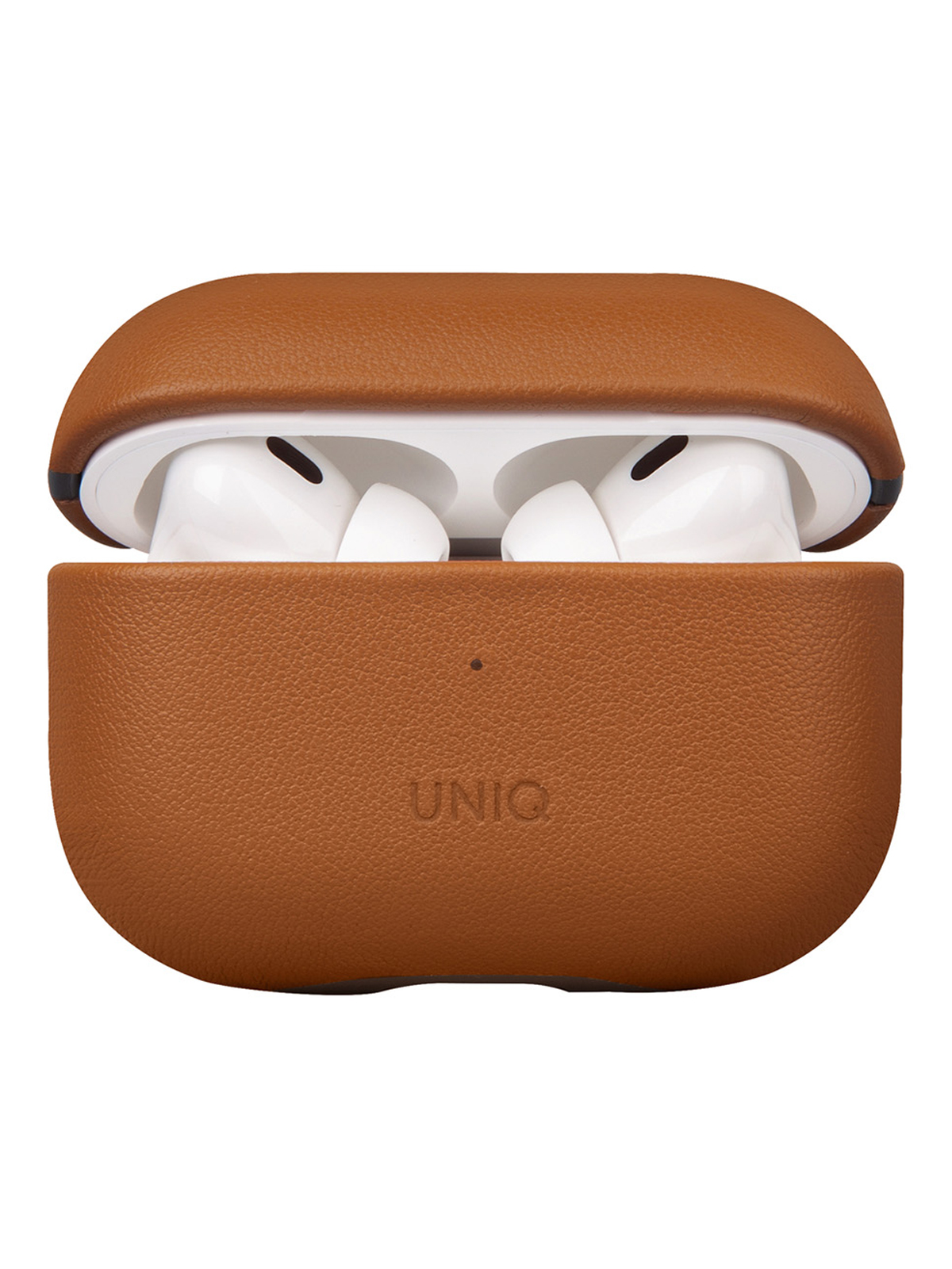 Чехол Uniq для Airpods Pro 2 из кожи с ремешком Brown