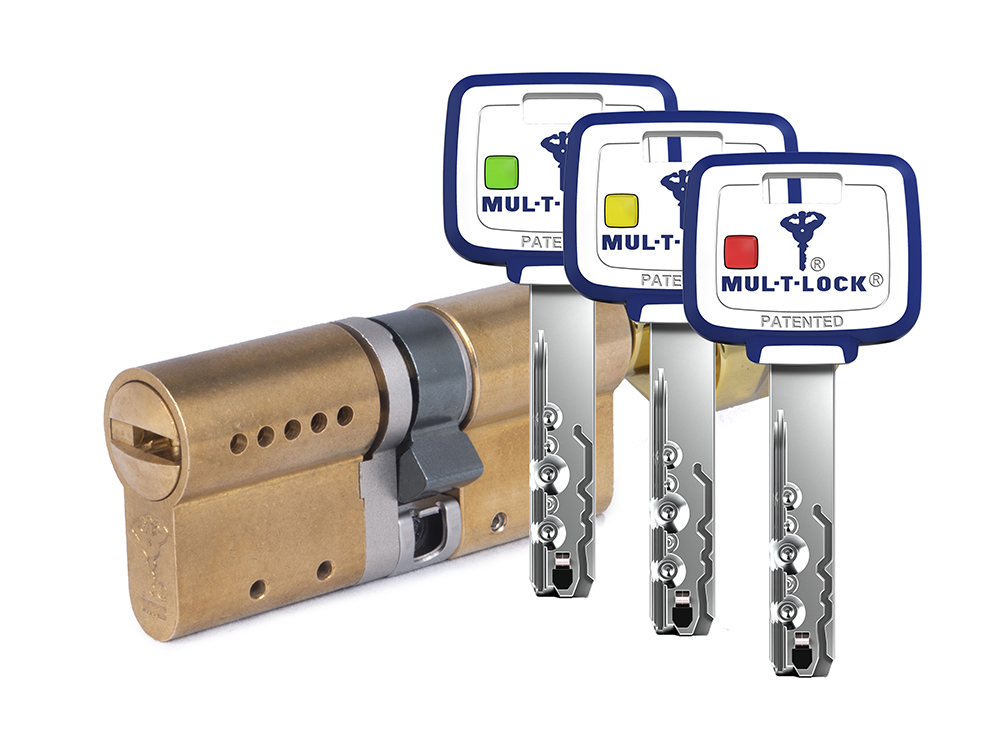 

Цилиндр Mul-t-Lock MTL800 Светофор ключ-вертушка (размер 35х65 мм) - Латунь, Флажок, Золотистый