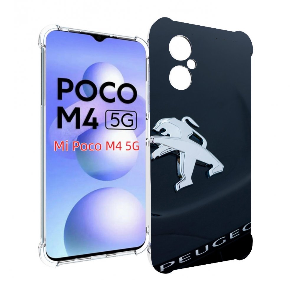 

Чехол Mypads Peugeot 2 Для Poco M4 5G, Прозрачный, Tocco