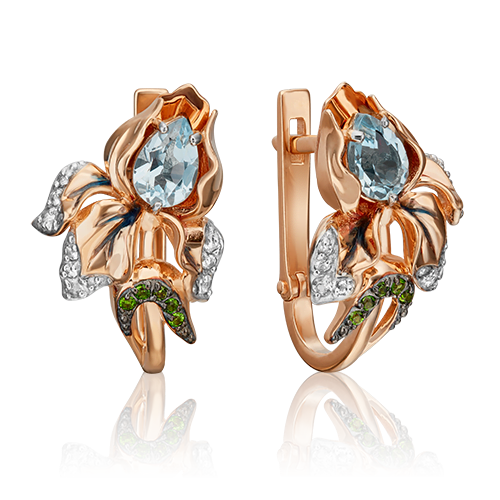 

Серьги из красного золота с топазом PLATINA jewelry 02-4598-00-713-1110-57_0, 02-4598-00-713-1110-57_0