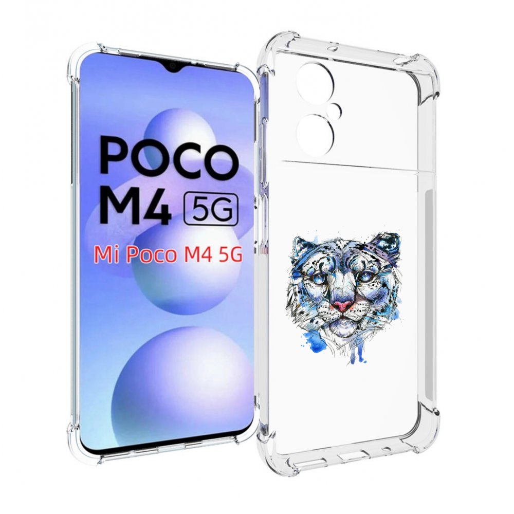 

Чехол MyPads водяной тигр для Xiaomi Poco M4 5G, Прозрачный, Tocco