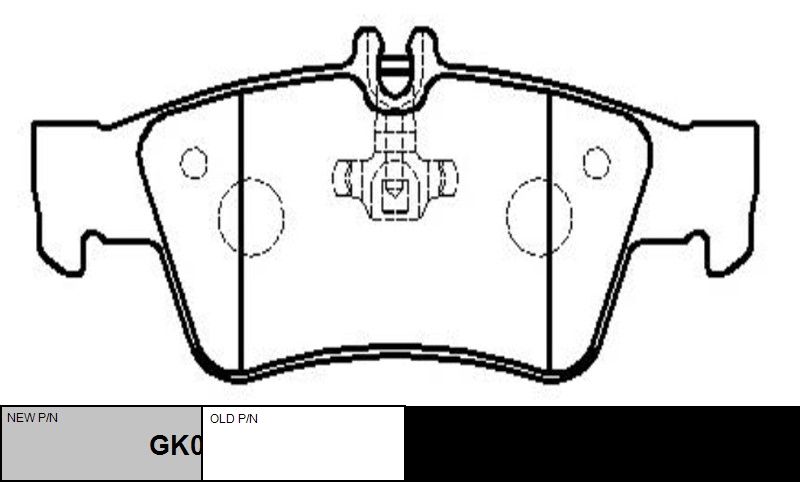 

Колодки дисковые задние MB W211/S211 2.0-2.4/2.0CDi-2.7CDi 02>/SL R230 5.0/5.5 AMG GK0040