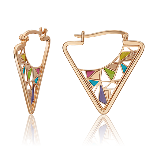 

Серьги джекеты из красного золота с эмалью PLATINA jewelry 02-4597-00-000-1110-48_0, 02-4597-00-000-1110-48_0