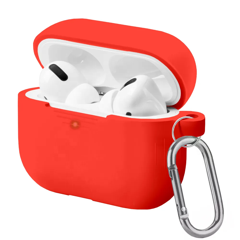 

Чехол Bruno для Apple AirPods Pro ударопрочный с карабином, красный