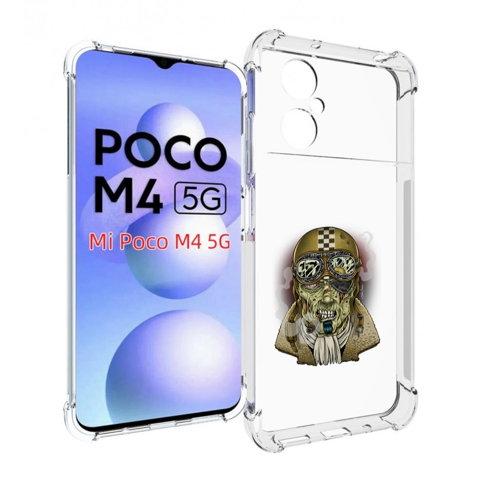 

Чехол MyPads военный зомби для Xiaomi Poco M4 5G, Прозрачный, Tocco