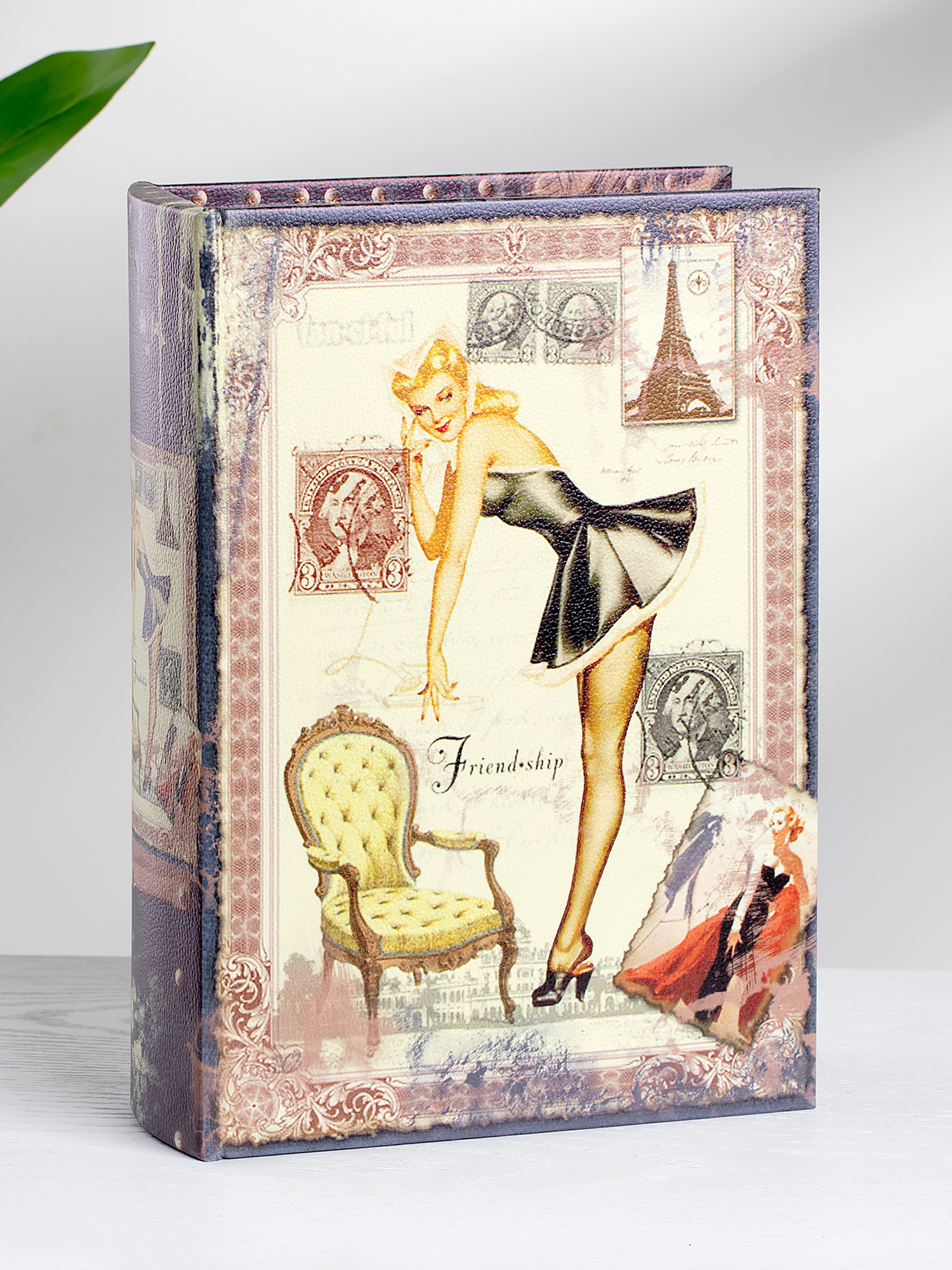 

Шкатулка в виде книги 19х8х27см Glasar 39-107/1, Бежевый