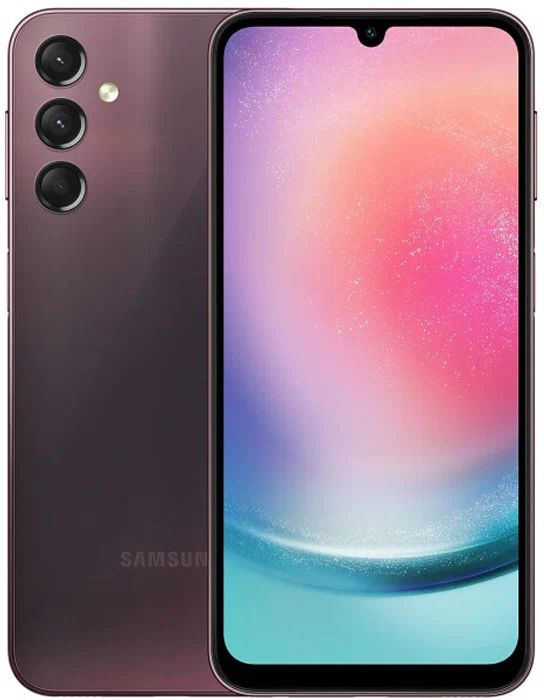 Смартфон Samsung Galaxy A24 6/128GB Бордовый