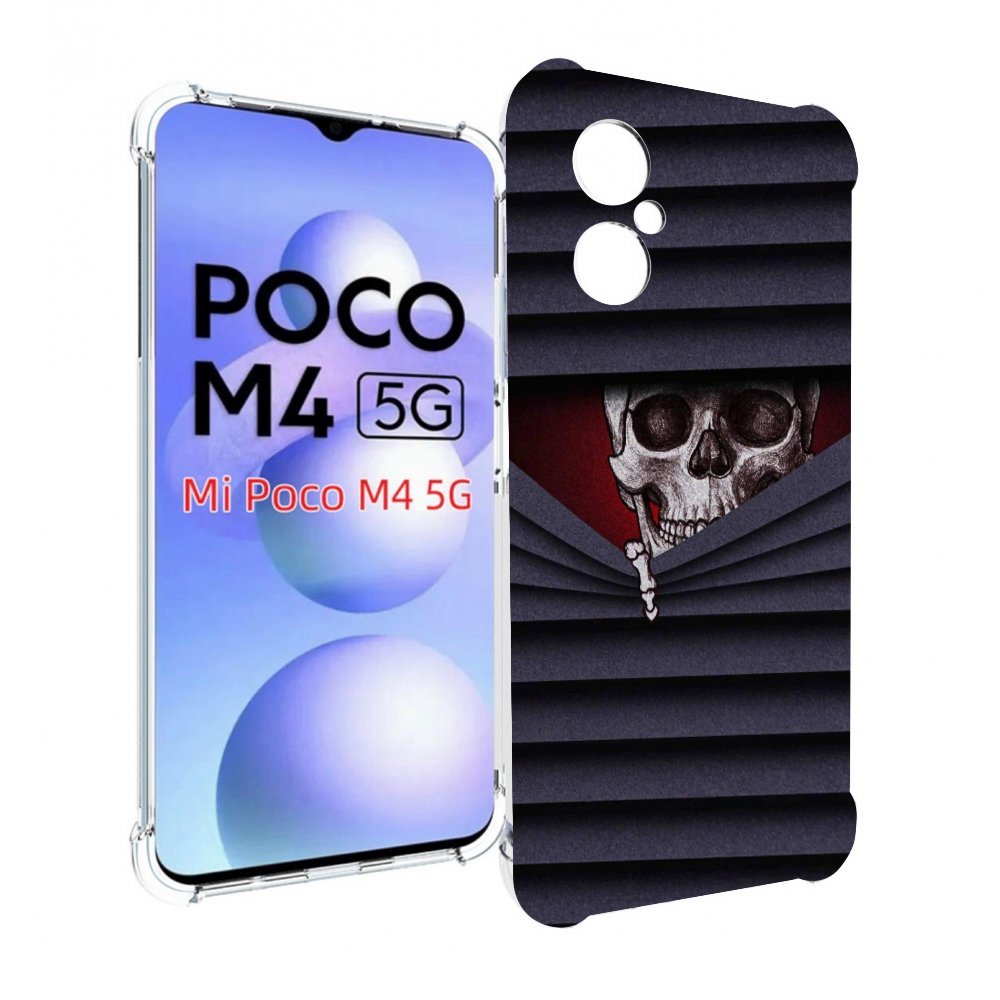 

Чехол MyPads подглядываю для Xiaomi Poco M4 5G, Прозрачный, Tocco