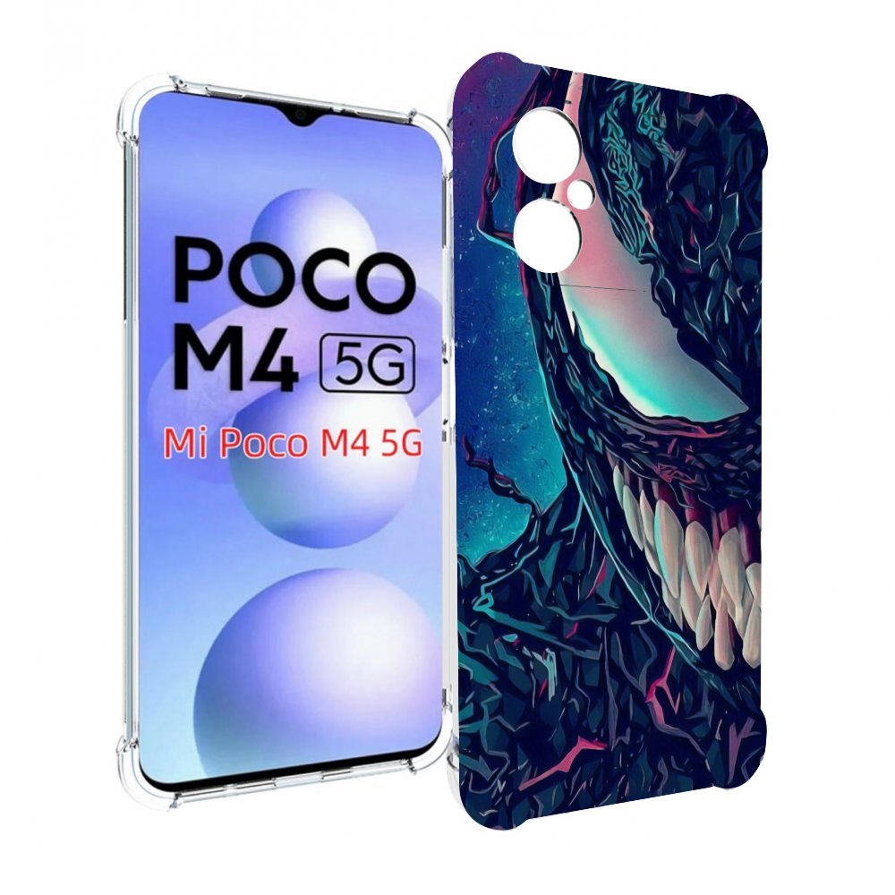 

Чехол MyPads полу веном для Xiaomi Poco M4 5G, Прозрачный, Tocco