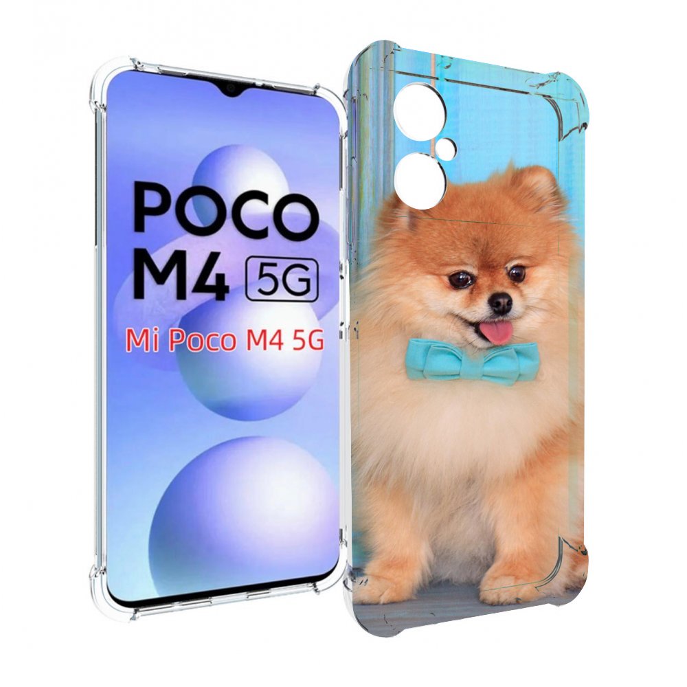 

Чехол MyPads померанскии шпиц для Xiaomi Poco M4 5G, Прозрачный, Tocco